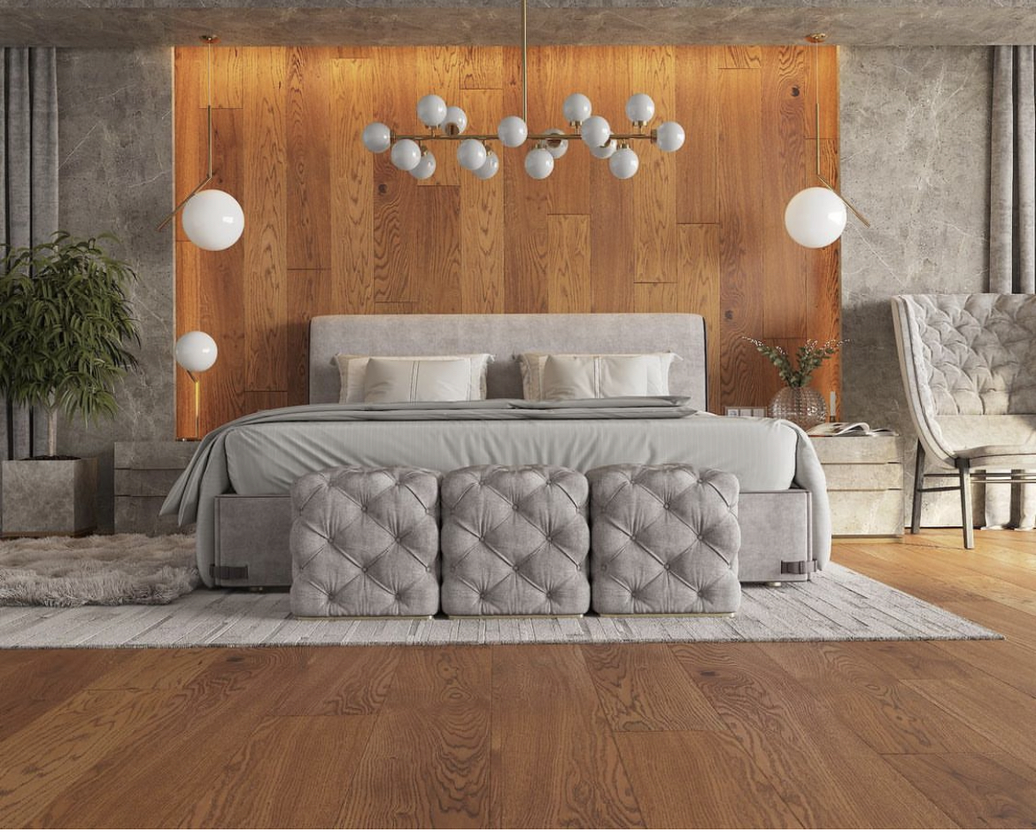 Chianti brown hard wood flooring materials in room