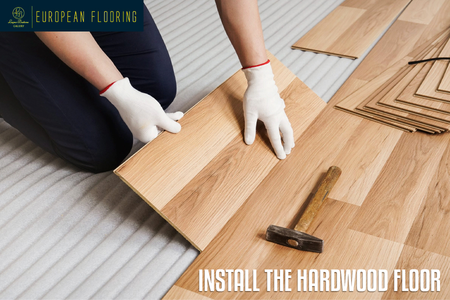 how to install hardwood floor on concrete